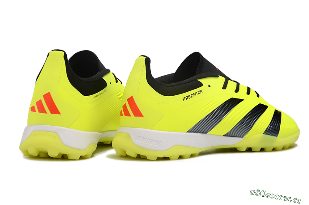 Unisex Adidas Predator 24 Elite TF Artificial Turf Low-Tops Football Shoes - Yellow/Black/White 6