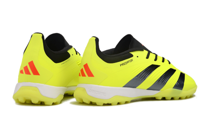 Unisex Adidas Predator 24 Elite TF Artificial Turf Low-Tops Football Shoes - Yellow/Black/White