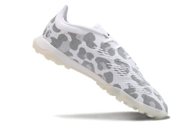 Unisex Adidas Predator 24 Elite TF Artificial Turf Low-Tops Football Shoes - White/Black/Gold