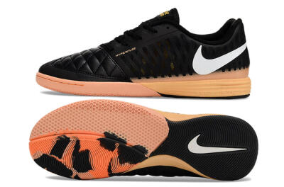 Unisex Nike Lunar Gato 2 IC Indoor & Futsal Low-Tops Football Shoes - Black/White/Yellow