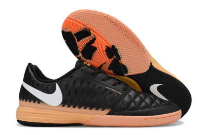 Unisex Nike Lunar Gato 2 IC Indoor & Futsal Low-Tops Football Shoes - Black/White/Yellow