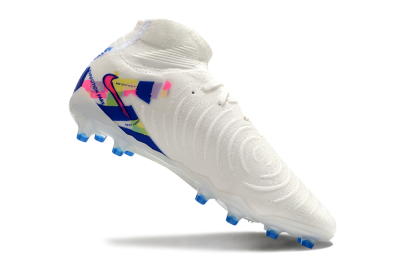 Men's Nike Phantom Luna Elite AG Artificial Grass High-Tops Football Boots - White/Blue/Pink/Yellow