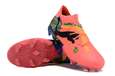 Men's Puma Future Ultimate FG Firm Ground Low-Tops Football Boots - Red/Green/Blue/Yellow