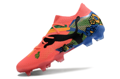 Men's Puma Future Ultimate FG Firm Ground Low-Tops Football Boots - Red/Green/Blue/Yellow
