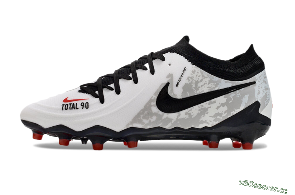 Men's Nike Phantom Luna Elite AG Artificial Grass Low-Tops Football Boots - White/Grey/Black/Red 0