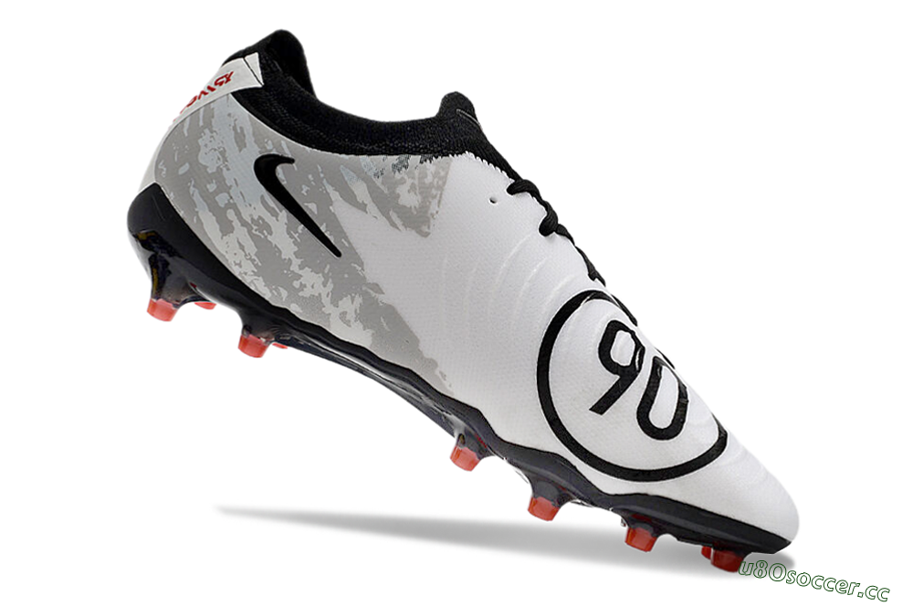 Men's Nike Phantom Luna Elite AG Artificial Grass Low-Tops Football Boots - White/Grey/Black/Red 4