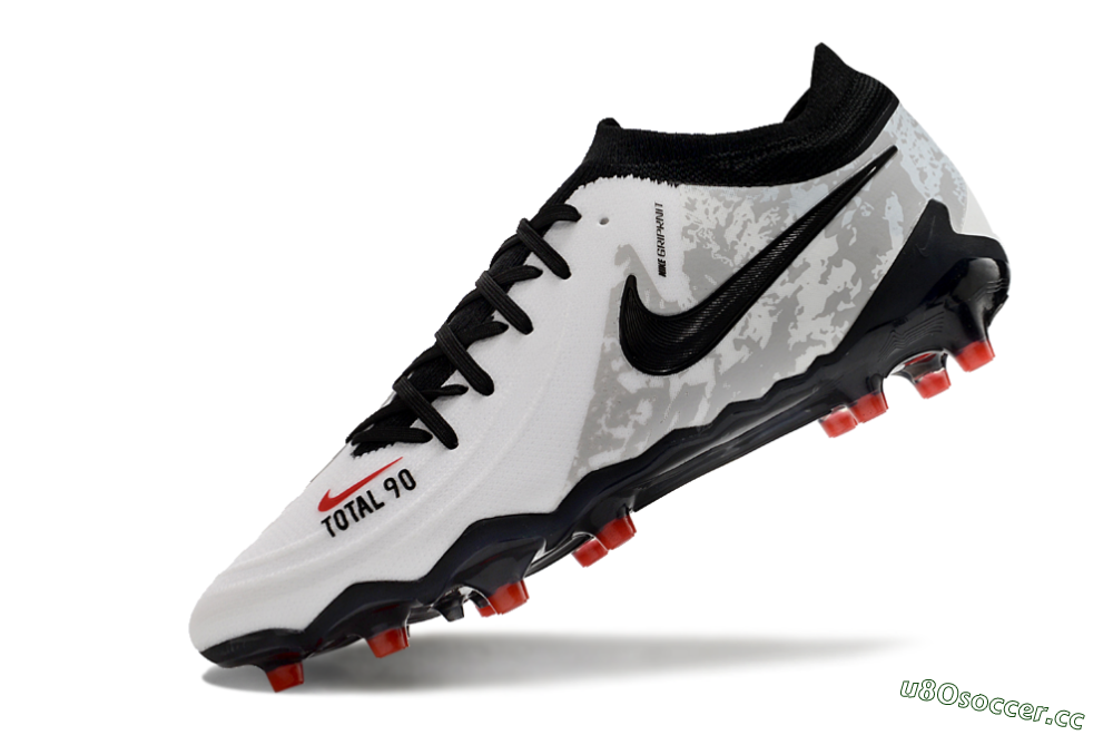 Men's Nike Phantom Luna Elite AG Artificial Grass Low-Tops Football Boots - White/Grey/Black/Red 5