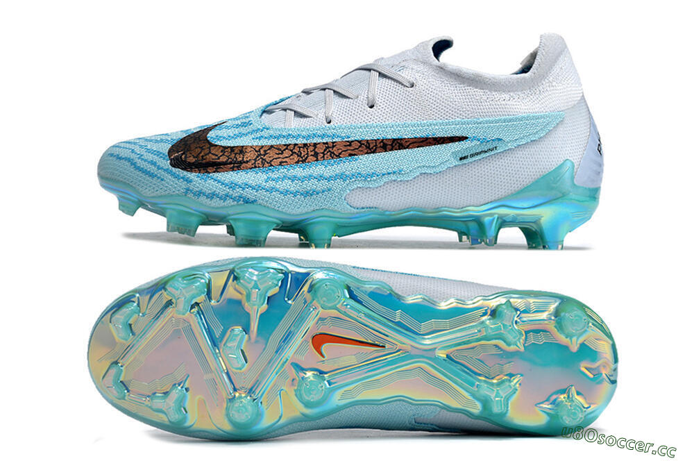 Unisex Nike Phantom GX Elite FG Firm Ground Low-Tops Football Boots - Jade/Black/Gold 1