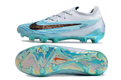 Unisex Nike Phantom GX Elite FG Firm Ground Low-Tops Football Boots - Jade/Black/Gold