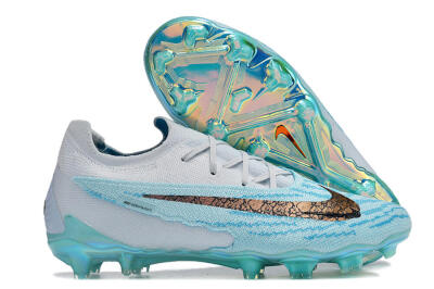 Unisex Nike Phantom GX Elite FG Firm Ground Low-Tops Football Boots - Jade/Black/Gold
