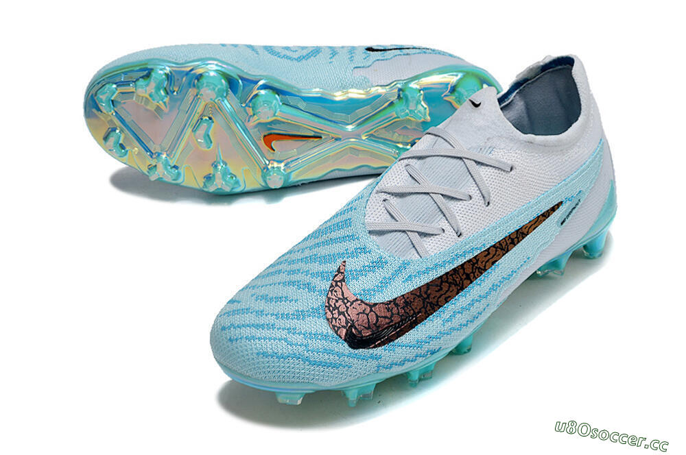 Unisex Nike Phantom GX Elite FG Firm Ground Low-Tops Football Boots - Jade/Black/Gold 3