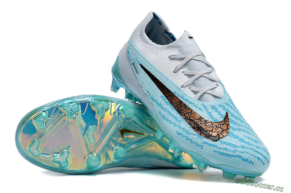 Unisex Nike Phantom GX Elite FG Firm Ground Low-Tops Football Boots - Jade/Black/Gold 4