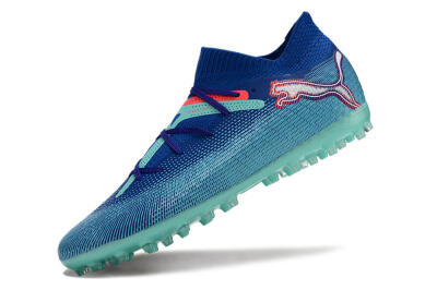 Men's Puma Future Ultimate MG Multi Ground Low-Tops Football Boots - Blue/Jade/Red