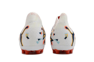 Men's Puma Future Ultimate MG Multi Ground Low-Tops Football Boots - White/Blue/Yellow
