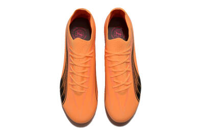 Men's Puma Ultra Ultimate MG Multi Ground Low-Tops Football Boots - Yellow/Black/Pink