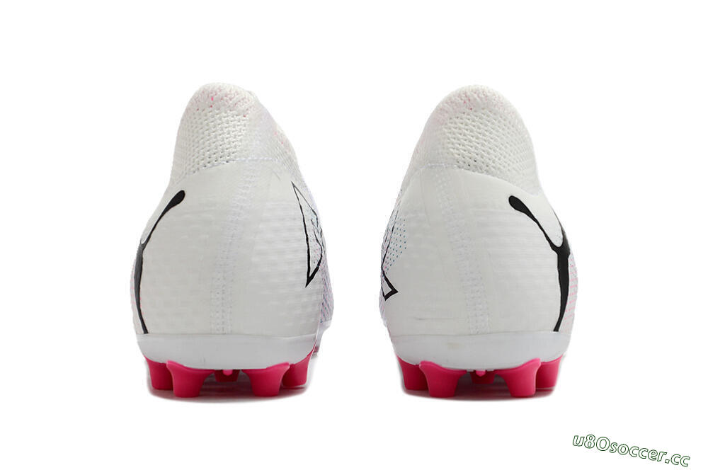 Men's Puma Future Ultimate MG Multi Ground Low-Tops Football Boots - White/Blue/Pink 5