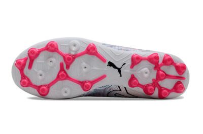 Men's Puma Future Ultimate MG Multi Ground Low-Tops Football Boots - White/Blue/Pink