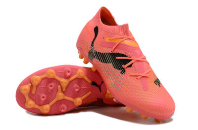 Men's Puma Future Ultimate MG Multi Ground Low-Tops Football Boots - Red/Black/Orange
