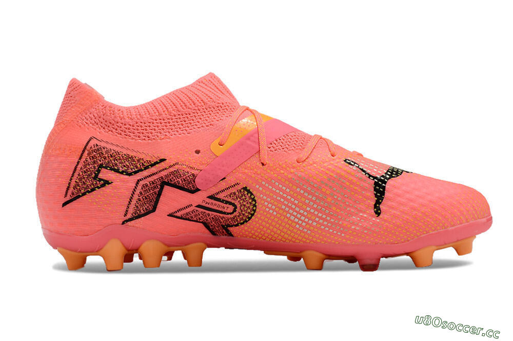 Men's Puma Future Ultimate MG Multi Ground Low-Tops Football Boots - Red/Black/Orange 7