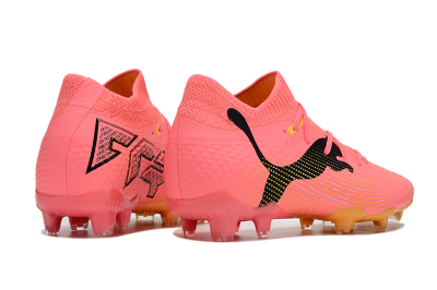 Men's Puma Future Ultimate FG Firm Ground Low-Tops Football Boots - Pink/Black/Yellow