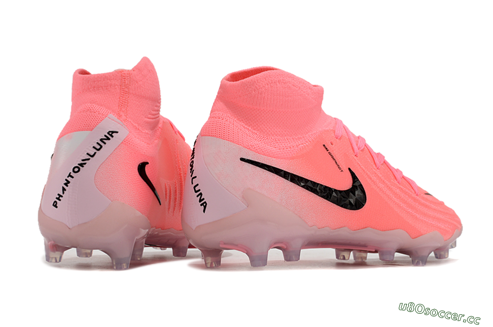 Men's Nike Phantom Luna Elite AG Artificial Grass High-Tops Football Boots - Pink/Black 6