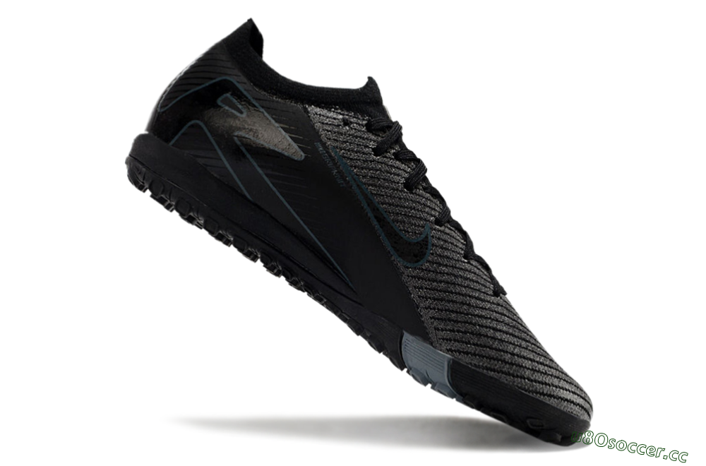 Men's Nike Air Zoom Mercurial Vapor 16 Elite TF Artificial Turf Low-Tops Football Shoes - Silver/Black/Blue 4