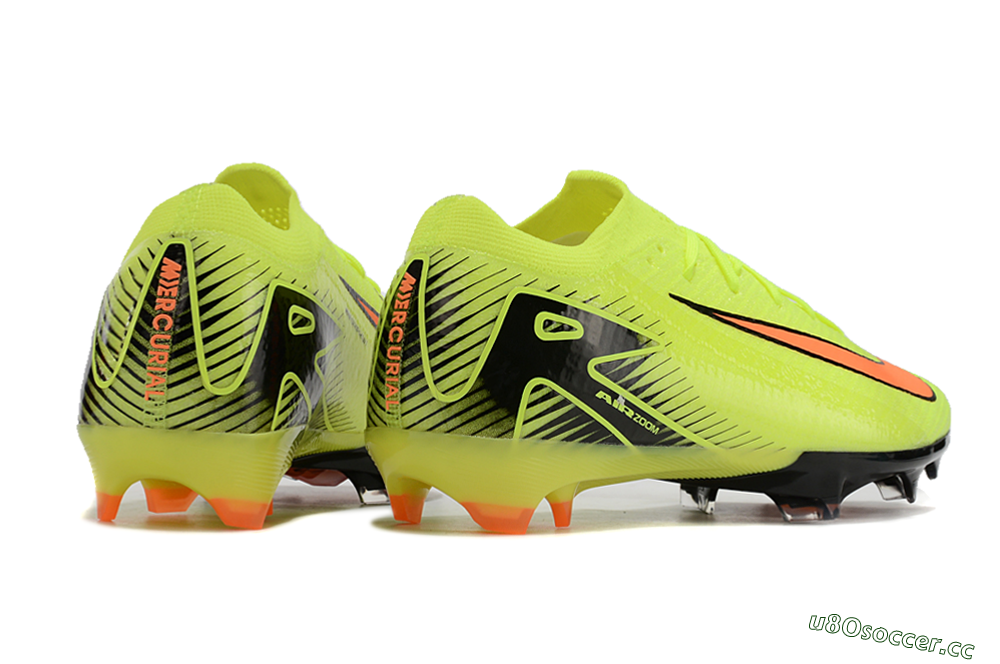 Unisex Nike Air Zoom Mercurial Vapor 16 Elite FG Firm Ground Low-Tops Football Boots - Yellow/Orange/Black 6