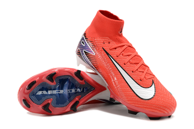 Unisex Nike Air Zoom Mercurial Superfly 10 Elite FG Firm Ground High-Tops Football Boots - Red/White/Blue