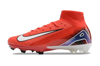 Unisex Nike Air Zoom Mercurial Superfly 10 Elite FG Firm Ground High-Tops Football Boots - Red/White/Blue