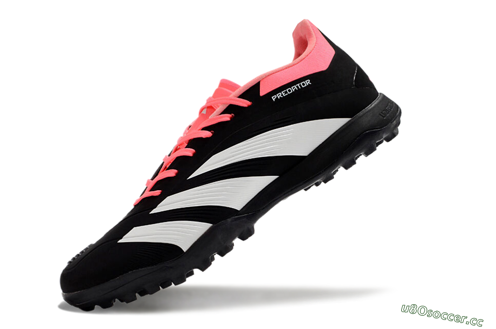 Men's Adidas Predator 24 Elite TF Artificial Turf Low-Tops Football Shoes - Black/White/Red 5