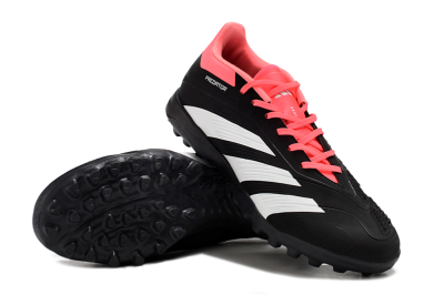 Men's Adidas Predator 24 Elite TF Artificial Turf Low-Tops Football Shoes - Black/White/Red