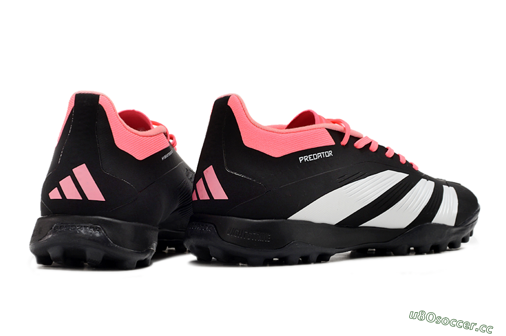 Men's Adidas Predator 24 Elite TF Artificial Turf Low-Tops Football Shoes - Black/White/Red 6