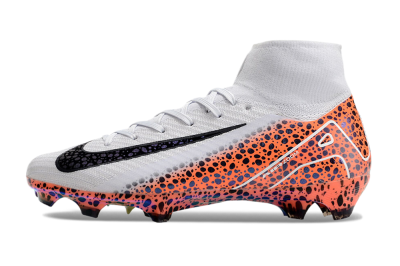 Men's Nike Air Zoom Mercurial Superfly 10 Elite FG Firm Ground High-Tops Football Boots - Grey/Leopard/Gold