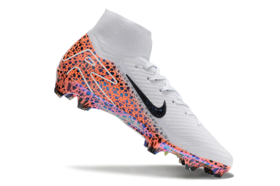 Men's Nike Air Zoom Mercurial Superfly 10 Elite FG Firm Ground High-Tops Football Boots - Grey/Leopard/Gold
