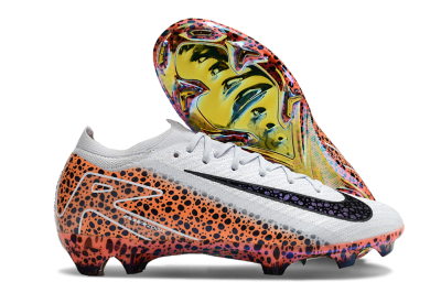 Men's Nike Air Zoom Mercurial Vapor 16 Elite FG Firm Ground Low-Tops Football Boots - Grey/Black/Leopard