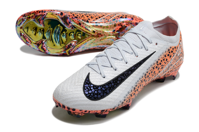 Men's Nike Air Zoom Mercurial Vapor 16 Elite FG Firm Ground Low-Tops Football Boots - Grey/Black/Leopard