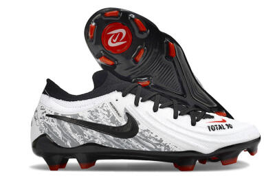 Men's Nike Phantom Luna Elite FG Firm Ground Low-Tops Football Boots - White/Red/Black/Grey