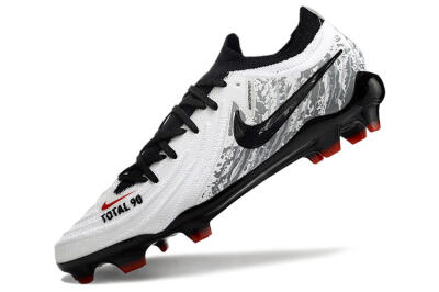 Men's Nike Phantom Luna Elite FG Firm Ground Low-Tops Football Boots - White/Red/Black/Grey