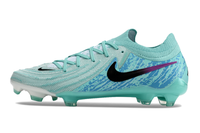 Unisex Nike Phantom Luna 2 Elite LV8 FG Firm Ground Low-Tops Football Boots - Jade/Black/Purple