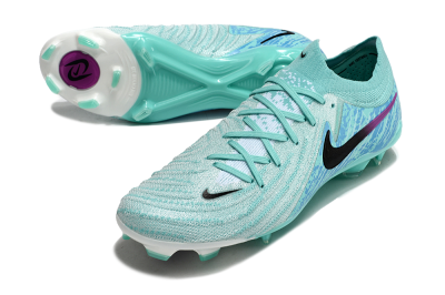 Unisex Nike Phantom Luna 2 Elite LV8 FG Firm Ground Low-Tops Football Boots - Jade/Black/Purple