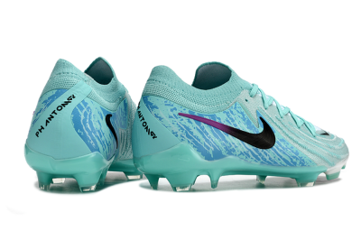 Unisex Nike Phantom Luna 2 Elite LV8 FG Firm Ground Low-Tops Football Boots - Jade/Black/Purple