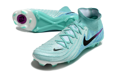 Unisex Nike Phantom Luna 2 Elite LV8 FG Firm Ground High-Tops Football Boots - Jade/Black/Purple