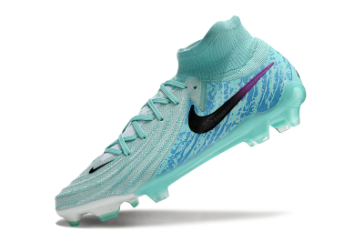 Unisex Nike Phantom Luna 2 Elite LV8 FG Firm Ground High-Tops Football Boots - Jade/Black/Purple