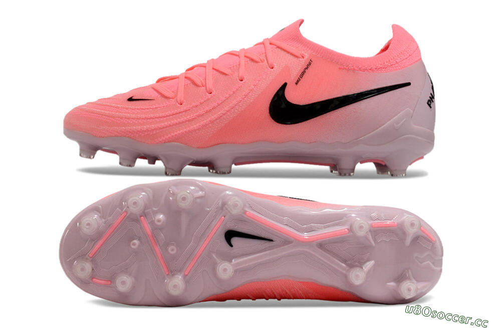 Men's Nike Phantom Luna Elite AG Artificial Grass Low-Tops Football Boots - Pink/Black/White 1