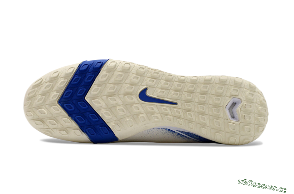 Unisex Nike Air Zoom Mercurial Superfly 10 Elite TF Artificial Turf High-Tops Football Shoes - Beige/Blue 6
