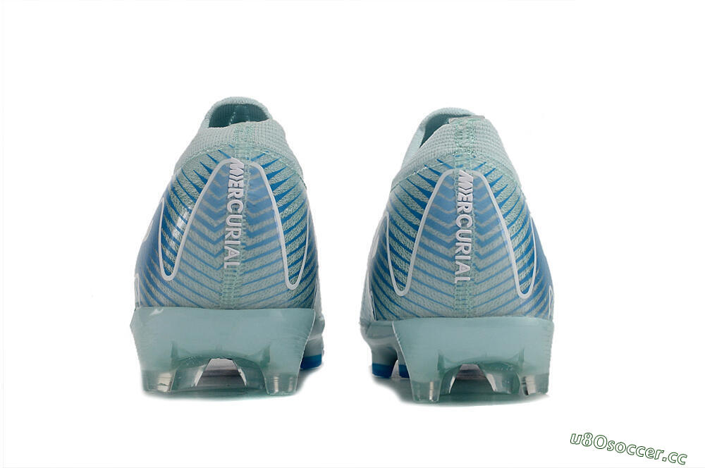 Unisex Nike Air Zoom Mercurial Vapor 16 Elite AG Artificial Grass Low-Tops Football Boots - Jade/Beige/Blue 5