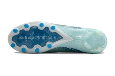 Unisex Nike Air Zoom Mercurial Vapor 16 Elite AG Artificial Grass Low-Tops Football Boots - Jade/Beige/Blue