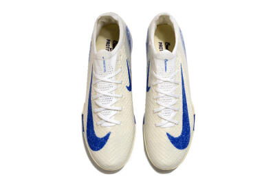 Unisex Nike Air Zoom Mercurial Vapor 16 Elite TF Artificial Turf Low-Tops Football Shoes - Beige/Blue