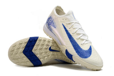 Unisex Nike Air Zoom Mercurial Vapor 16 Elite TF Artificial Turf Low-Tops Football Shoes - Beige/Blue