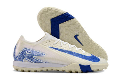 Unisex Nike Air Zoom Mercurial Vapor 16 Elite TF Artificial Turf Low-Tops Football Shoes - Beige/Blue